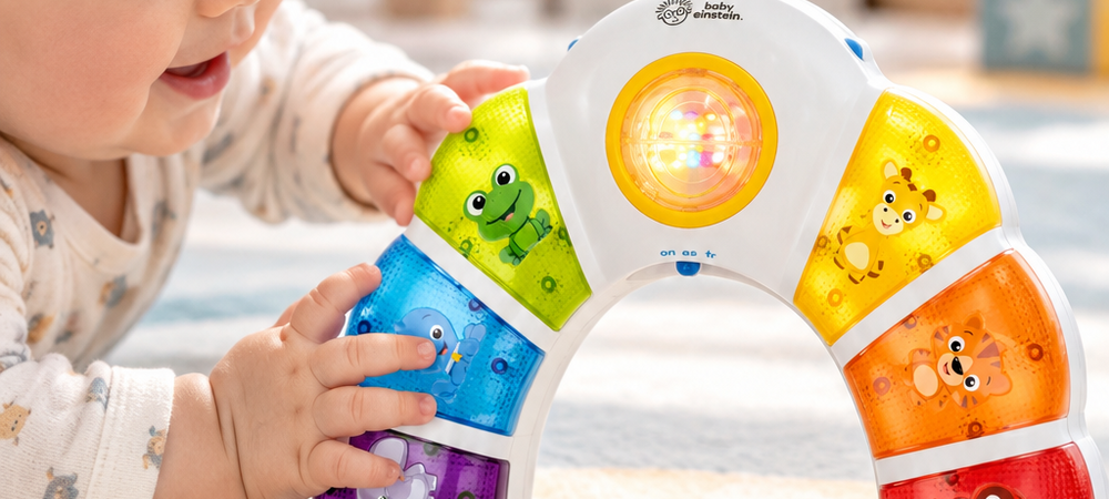 Baby Einstein Glow and Discover Light Bar for Tummy Time and Early Learning