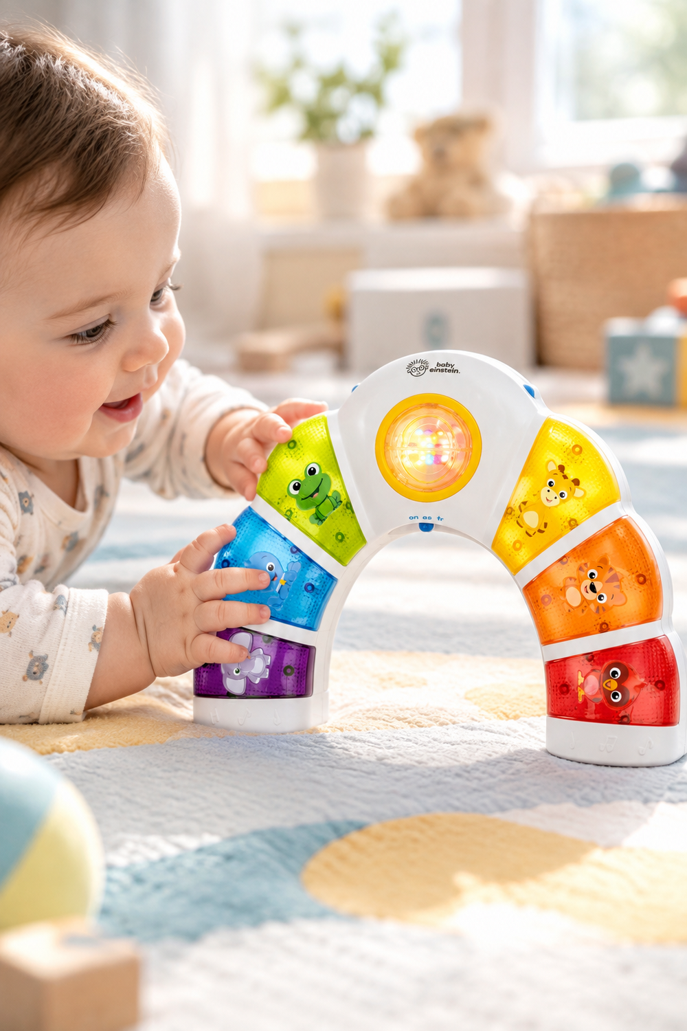 Baby Einstein Glow and Discover Light Bar for Tummy Time and Early Learning